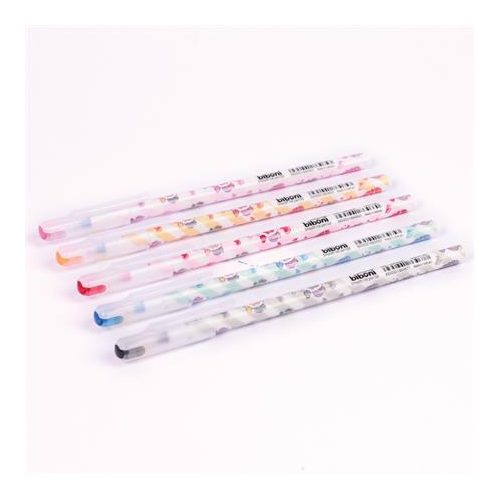 Golyóstoll, 0,3 mm, kupakos, FLEXOFFICE "Biboni", kék