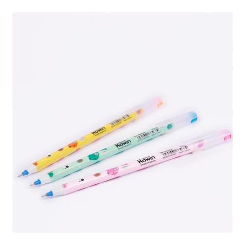 Golyóstoll, 0,3 mm, kupakos, FLEXOFFICE "Rowin", kék
