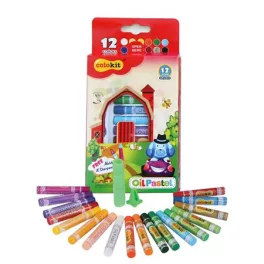   Olajpasztell kréta COLOKIT "Oil Pastel", 12 különböző szín