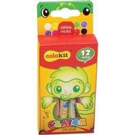   Zsírkréta, COLOKIT "Crayon", 12 különböző szín