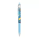 Zseléstoll, 0,25 mm, nyomógombos, törölhető, FLEXOFFICE "Mazzic", kék