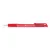 Golyóstoll, 0,4 mm, nyomógombos, FLEXOFFICE "EasyGrip", piros