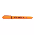 Szövegkiemelő, 1,0/4,0 mm, kétvégű, FLEXOFFICE "HL01", narancs
