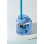 Hegyező, elemes, asztali, FLEXOFFICE "Flexio", kék