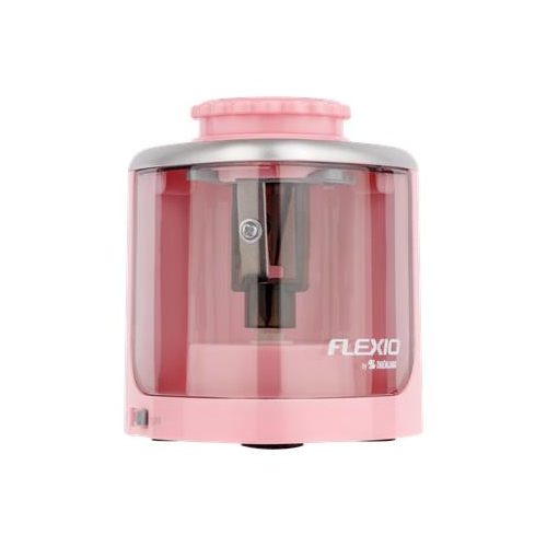 Hegyező, elemes, asztali, FLEXOFFICE "Flexio", rózsaszín