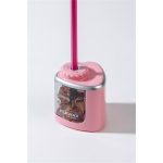 Hegyező, elemes, asztali, FLEXOFFICE "Flexio", rózsaszín