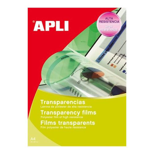 Fólia, írásvetítőhöz, A4, tintasugaras nyomtatóba, APLI