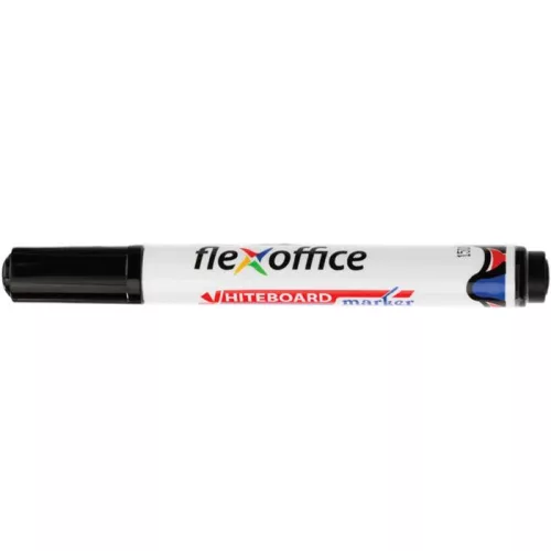 Táblamarker, 2,5 mm,kúpos, FLEXOFFICE "WB03", fekete
