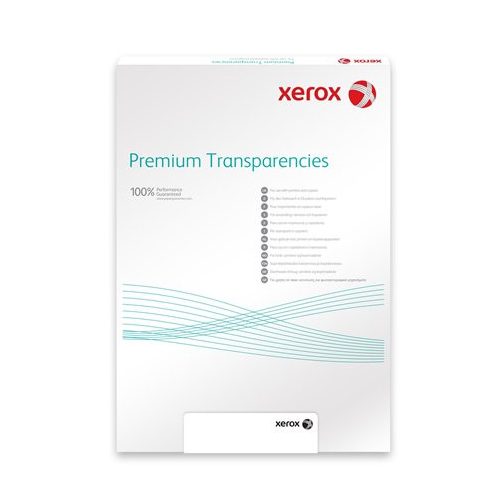 Fólia, írásvetítőhöz, A4, fekete-fehér és színes lézernyomtatóba, fénymásolóba, hátlappal, XEROX