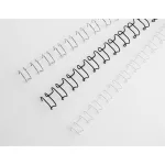 Spirál, fém, 2:1, 6 mm, 55 lap, GBC "MultiBind 21",  ezüst