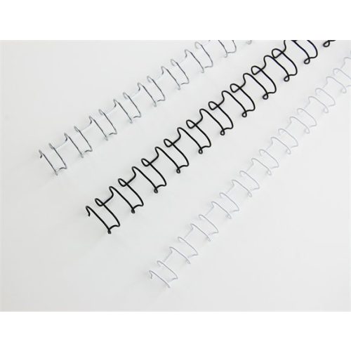 Spirál, fém, 2:1, 14 mm, 130 lap, GBC "MultiBind 21",  ezüst