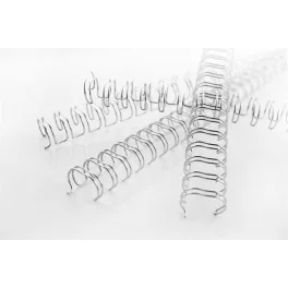  Spirál, fém, 3:1, 6 mm, 55 lap, GBC "WireBind", ezüst
