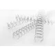 Spirál, fém, 3:1, 6 mm, 55 lap, GBC "WireBind", ezüst