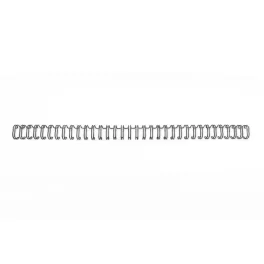   Spirál, fém, 3:1, 8 mm, 70 lap, GBC "WireBind", fekete