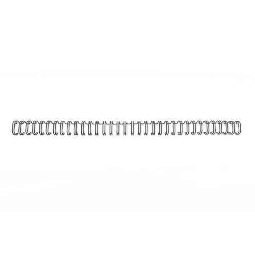 Spirál, fém, 3:1, 8 mm, 70 lap, GBC "WireBind", fekete