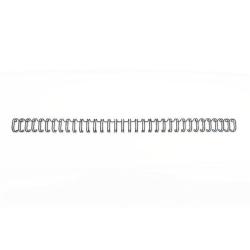 Spirál, fém, 3:1, 9,5 mm, 85 lap, GBC "WireBind", fekete