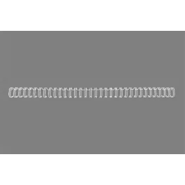   Spirál, fém, 3:1, 12,5 mm, 115 lap, GBC "WireBind", ezüst
