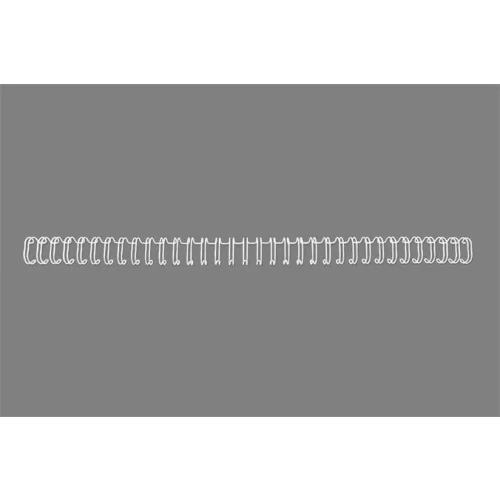 Spirál, fém, 3:1, 12,5 mm, 115 lap, GBC "WireBind", ezüst