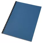 Hátlap, A4, 250 g, bőr mintázat, GBC "LeatherGrain", kék