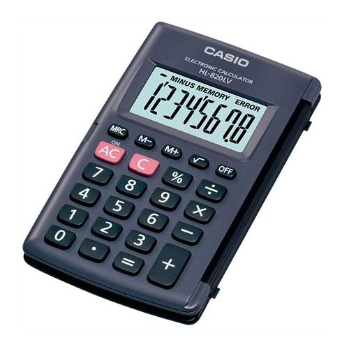 Zsebszámológép, 8 számjegy, CASIO "HL-820LV"