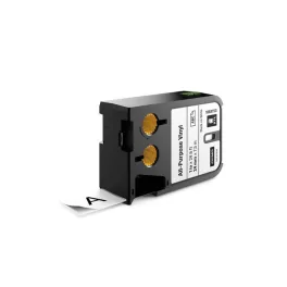   Feliratozógép szalag, vinil, 24 mm x 7 m, DYMO "XTL", fehér-fekete