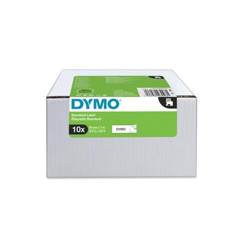 Feliratozógép szalag készlet, 19 mm x 7 m, DYMO "D1", fehér-fekete