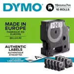 Feliratozógép szalag készlet, 19 mm x 7 m, DYMO "D1", fehér-fekete