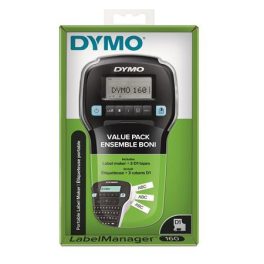   Elektromos feliratozógép, DYMO "LM 160", fekete, + 3 db D1 szalag