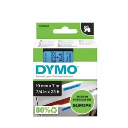   Feliratozógép szalag, 19 mm x 7 m, DYMO "D1", kék-fekete