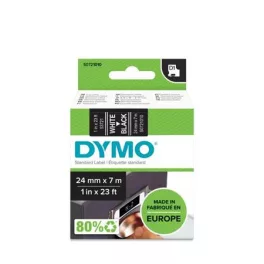  Feliratozógép szalag, 24 mm x 7 m, DYMO "D1", fekete-fehér