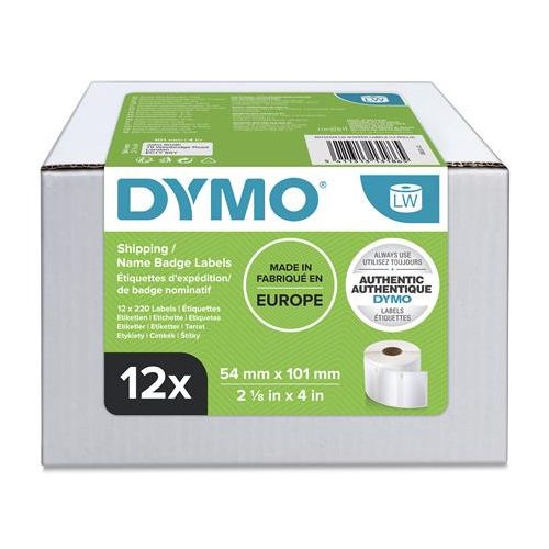 Etikett, LW nyomtatóhoz, 101x54mm, 220 db etikett, DYMO