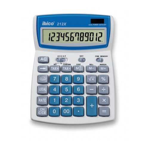 Számológép, asztali, 12 számjegy, IBICO "212X"