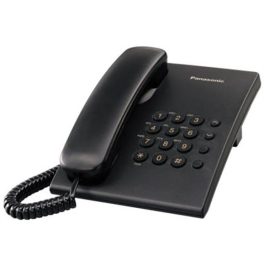   Telefon, vezetékes, PANASONIC "KX-TS500HGB", fekete