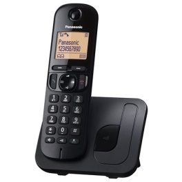   Telefon, vezeték nélküli, PANASONIC, "KX-TGC210PDB DECT", fekete