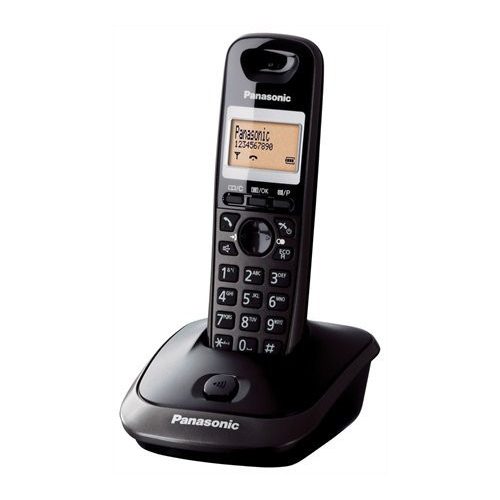 Telefon, vezeték nélküli, PANASONIC "KX-TG2511HGT", fekete