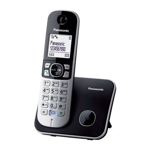 Telefon, vezeték nélküli, PANASONIC "KX-TG6811PDB", fekete