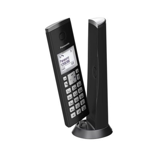 Telefon, vezeték nélküli, PANASONIC, "KX-TGK210PDB DECT", fekete