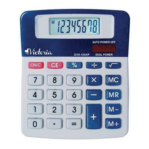 Számológép, asztali, 8 számjegy, VICTORIA OFFICE, "GVA-430AP"
