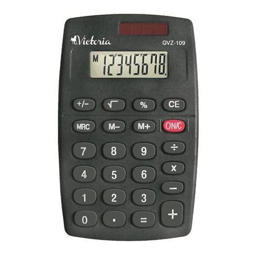 Zsebszámológép, 8 számjegy, VICTORIA OFFICE, "GVZ-109"