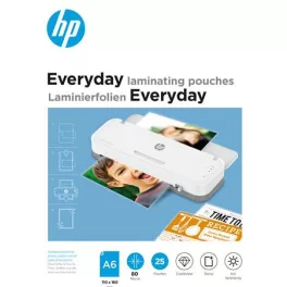   Meleglamináló fólia, 80 mikron, A6, fényes, 25 db, HP "Everyday"