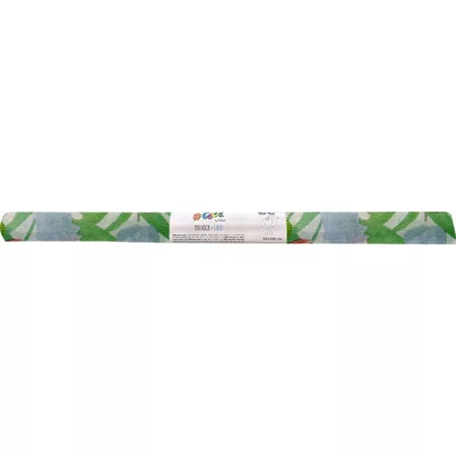 Krepp-papír, 50x200 cm, COOL BY VICTORIA, virágmintás