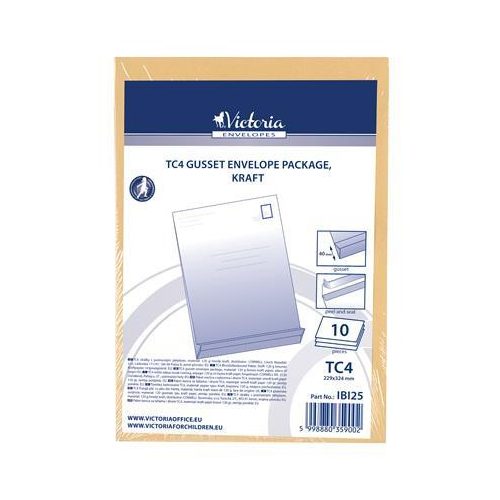 Redős-talpas tasak csomag, TC4, szilikonos, 40 mm talp, VICTORIA PAPER, barna kraft