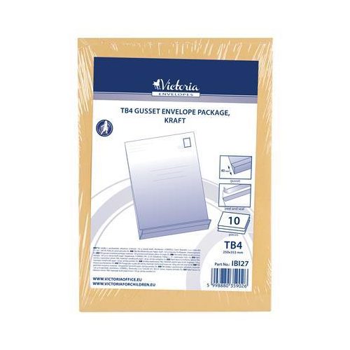 Redős-talpas tasak csomag, TB4, szilikonos, 40 mm talp, VICTORIA PAPER, barna kraft