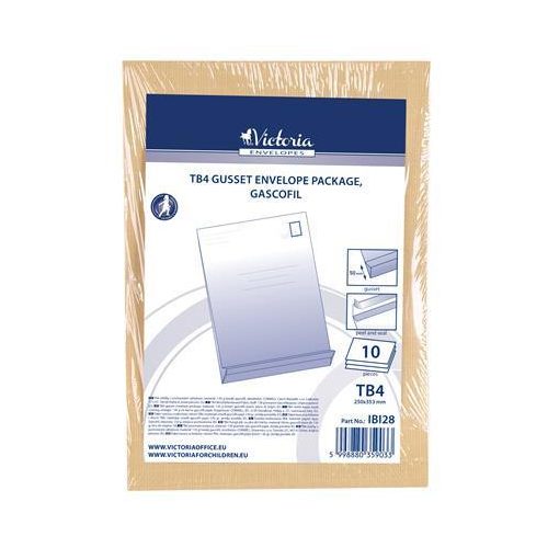 Redős-talpas tasak csomag, TB4, szilikonos, 50 mm talp, VICTORIA PAPER, barna gascofil