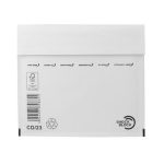 Légpárnás tasak, 175x200 mm külméret, 165x180 mm belméret, VICTORIA PAPER, "CD boríték", fehér