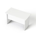 Íróasztal, laplábbal, 120x70 cm, MAYAH "Freedom SV-19", fehér