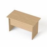 Íróasztal, laplábbal, 120x70 cm, MAYAH "Freedom SV-19", kőris