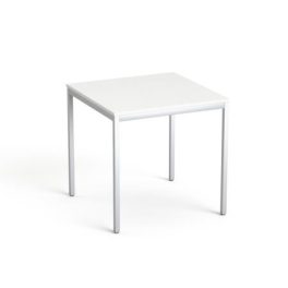   Általános asztal fémlábbal, 75x75 cm, MAYAH "Freedom SV-37", fehér