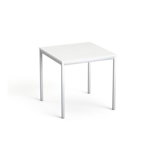 Általános asztal fémlábbal, 75x75 cm, MAYAH "Freedom SV-37", fehér