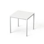Általános asztal fémlábbal, 75x75 cm, MAYAH "Freedom SV-37", fehér